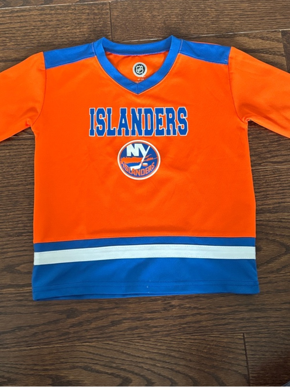 NHL Orange and Blue Islanders Kids Jersey